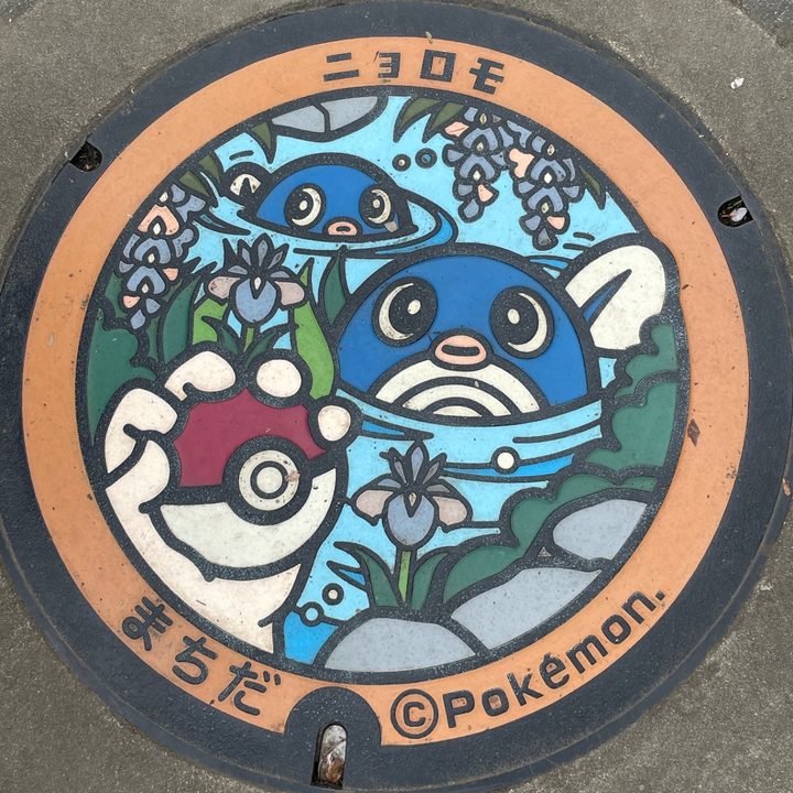 町田市（ニョロモ）のポケふたの写真