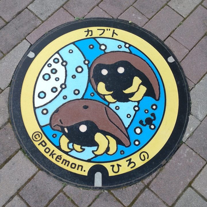 岩手県/洋野町のポケふた（カブト）の写真