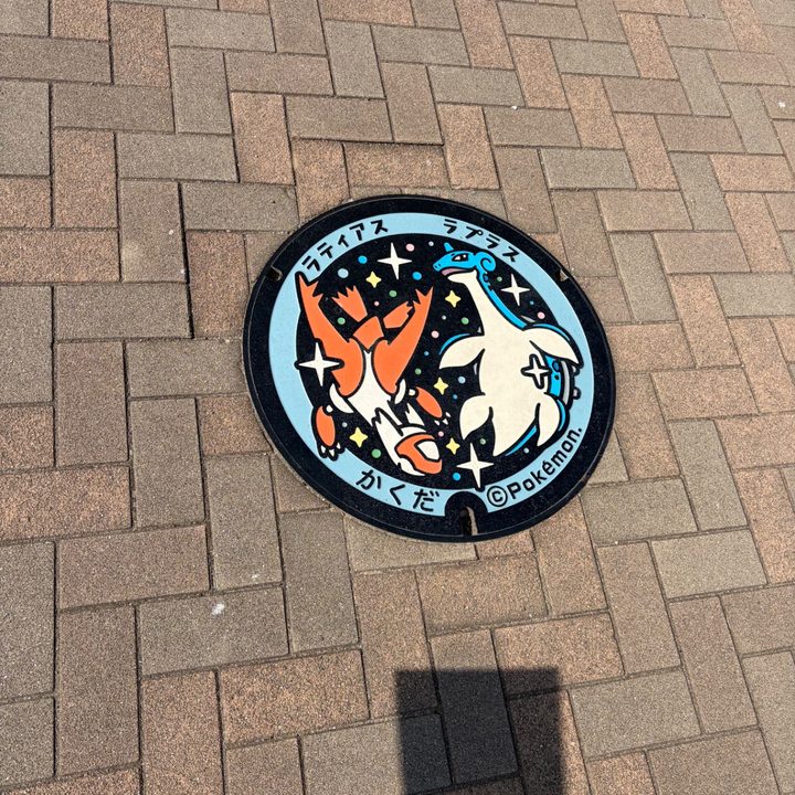 宮城県角田のポケふた（ラティアス・ラプラス）の写真