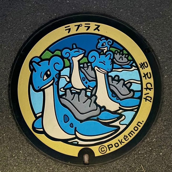宮城県川崎のポケふた（ラプラス）の写真