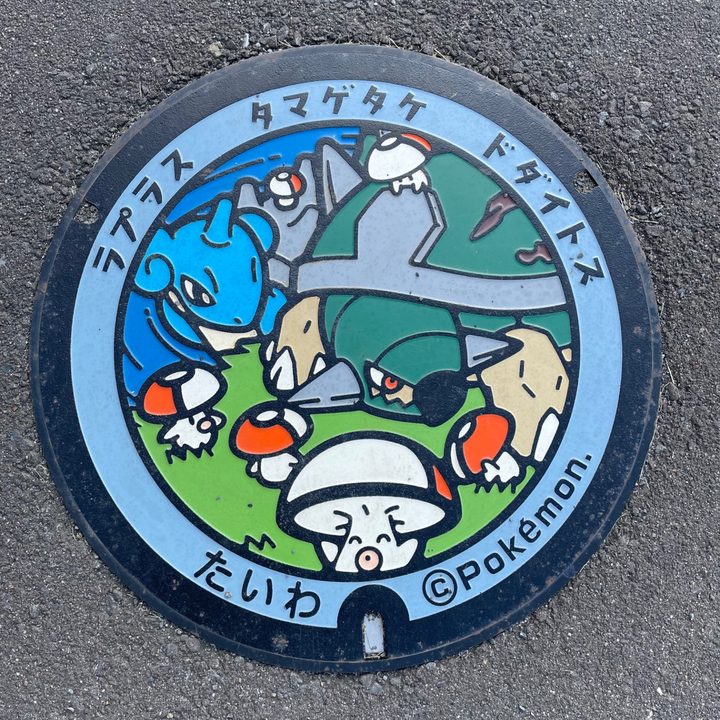 宮城県/大和町のポケふた（タマゲタケ・ドダイトス・ラプラス）の写真