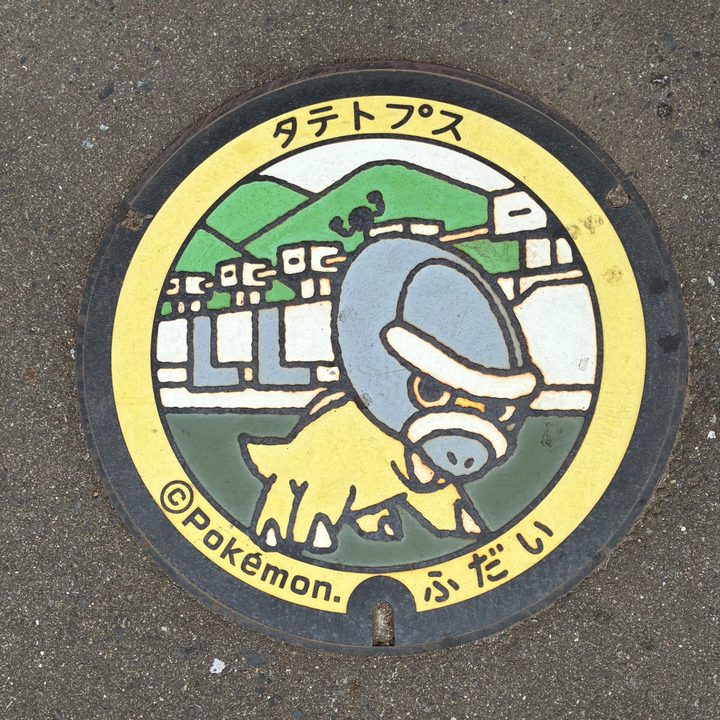 普代村 道の駅青の国ふだいのポケふた（タテトプス）の写真