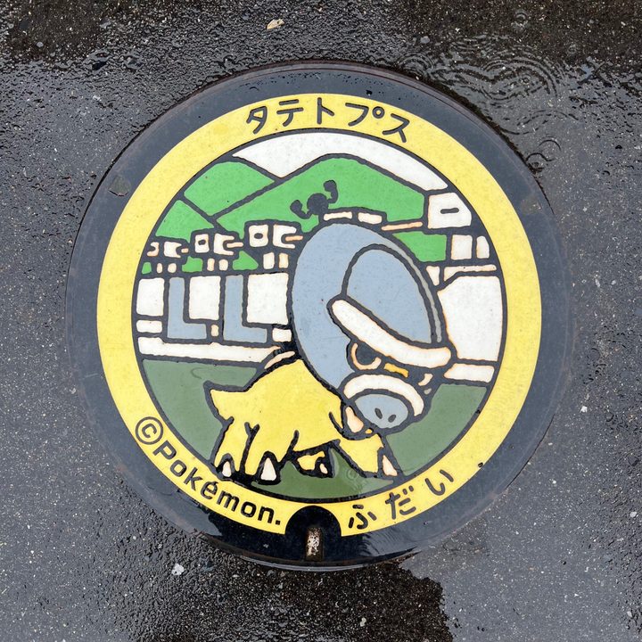 普代村 道の駅青の国ふだいのポケふた（タテトプス）の写真