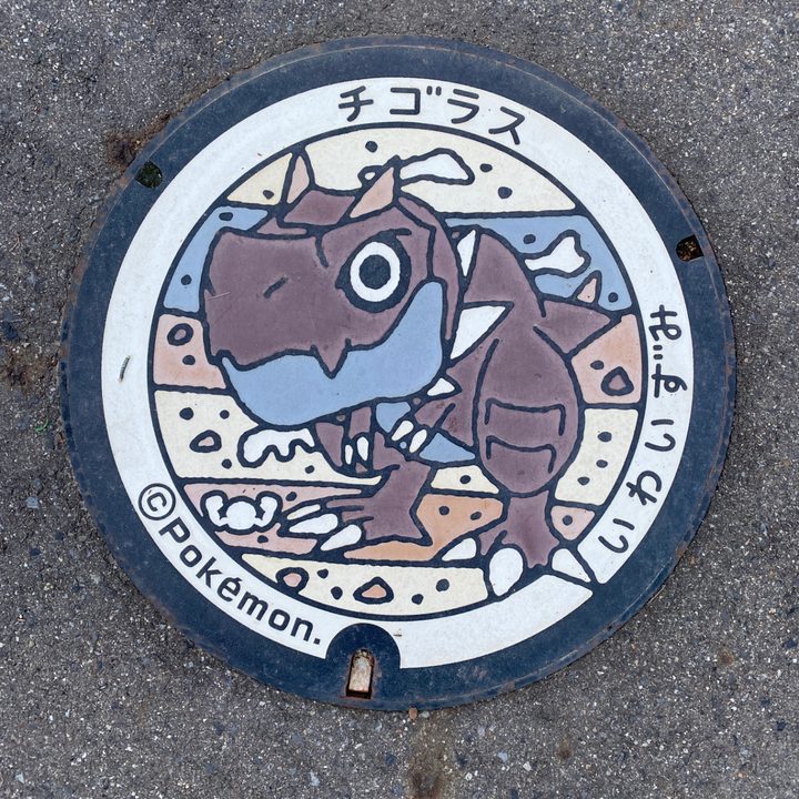 岩手県岩泉のポケふた（チゴラス）の写真