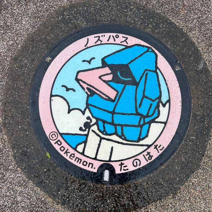 田野畑村 島越駅前のポケふた（ノズパス）の写真