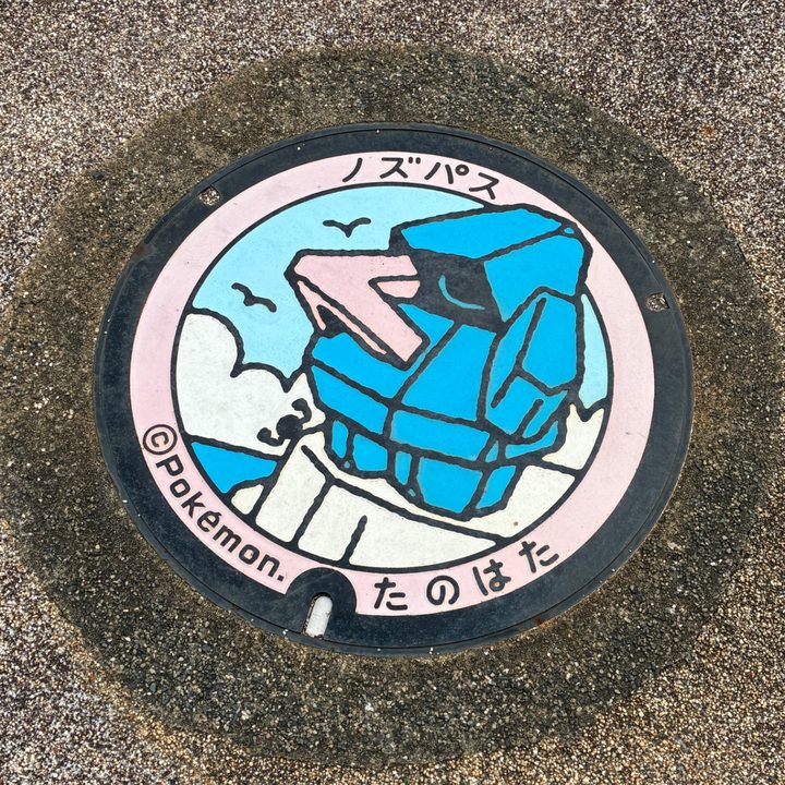 田野畑村 島越駅前のポケふた（ノズパス）の写真