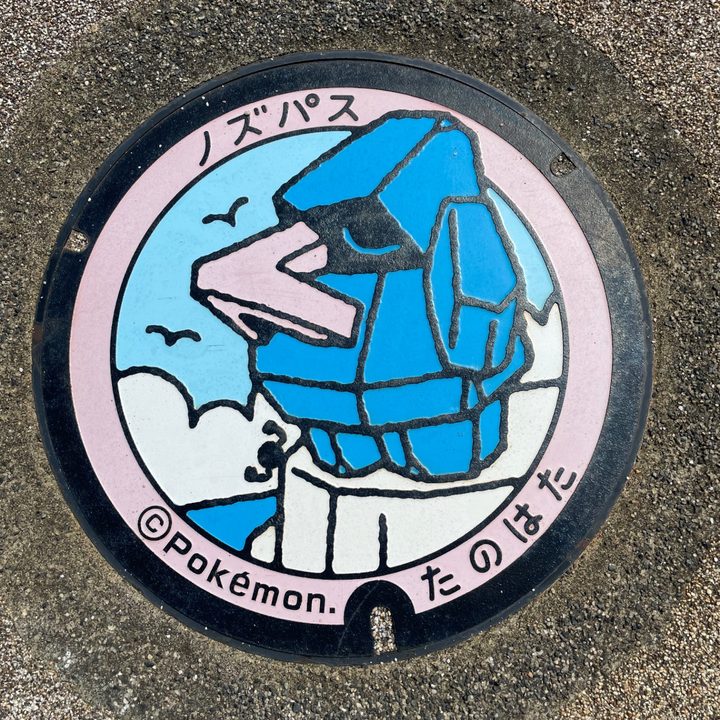 田野畑村 島越駅前のポケふた（ノズパス）の写真