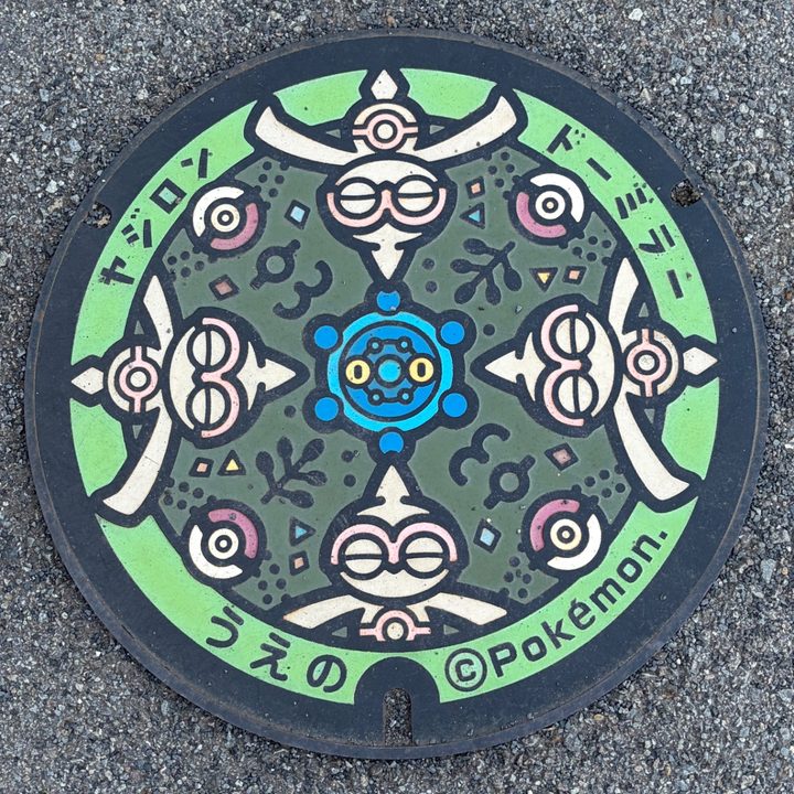 台東区上野 東京国立博物館のポケふた（ドーミラー・ヤジロン）の写真