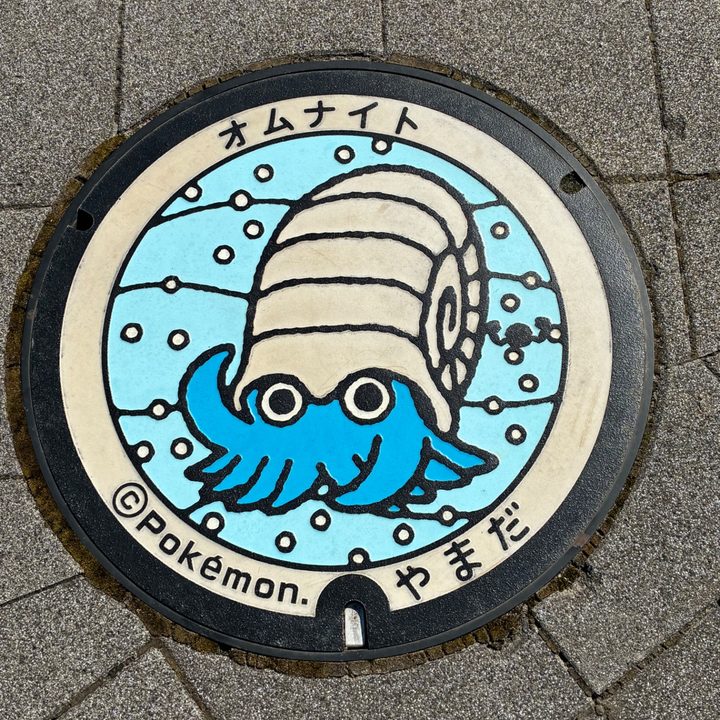 Photo of the Omanyte Poké Lid in Yamada