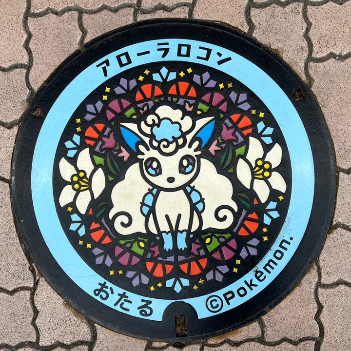 北海道小樽のポケふた（アローラロコン）の写真