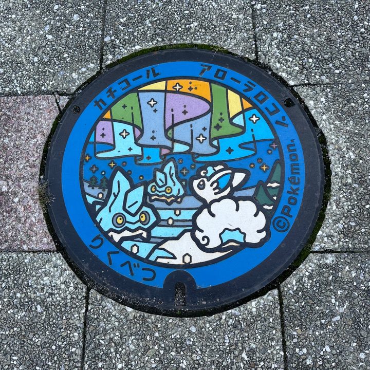陸別町 道の駅オーロラタウン93りくべつのポケふた（アローラロコン・カチコール）の写真