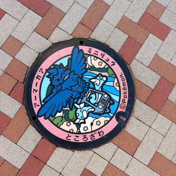 埼玉県所沢のポケふた（アーマーガア・ミニリュウ）の写真