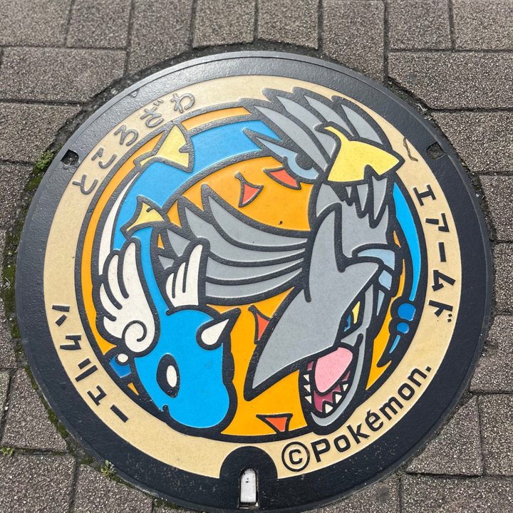 埼玉県所沢のポケふた（エアームド・ハクリュー）の写真