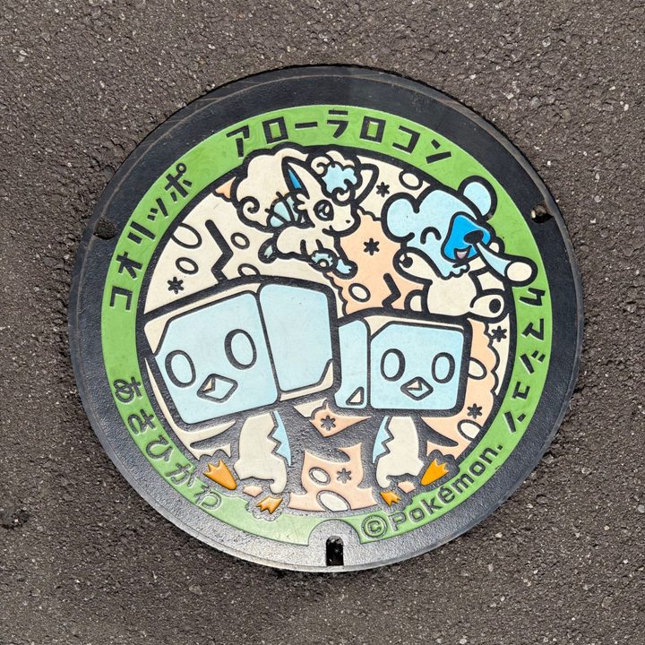 旭川市 道の駅あさひかわのポケふた（アローラロコン・クマシュン・コオリッポ）の写真