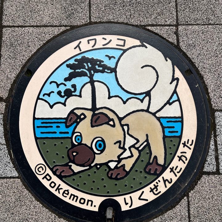 岩手県陸前高田のポケふた（イワンコ）の写真
