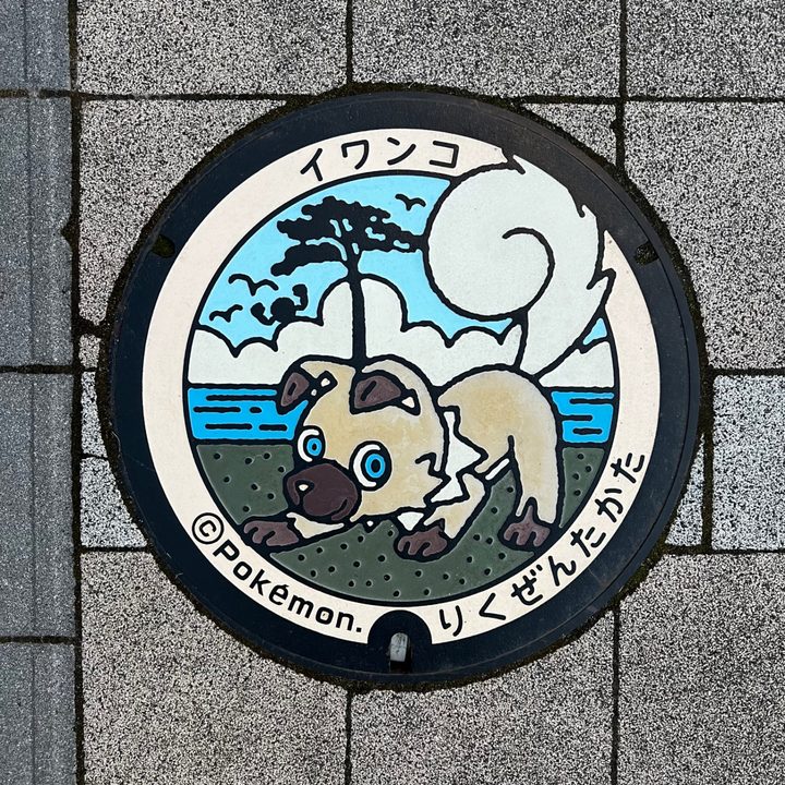 岩手県陸前高田のポケふた（イワンコ）の写真