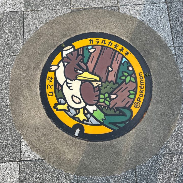 千葉県香取のポケふた（ガラルカモネギ）の写真