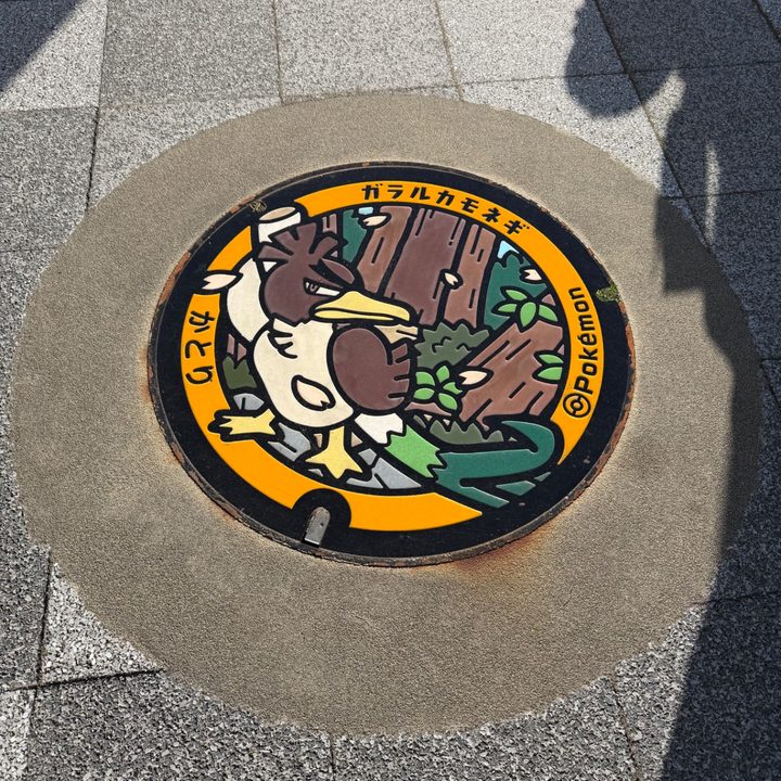 千葉県香取のポケふた（ガラルカモネギ）の写真