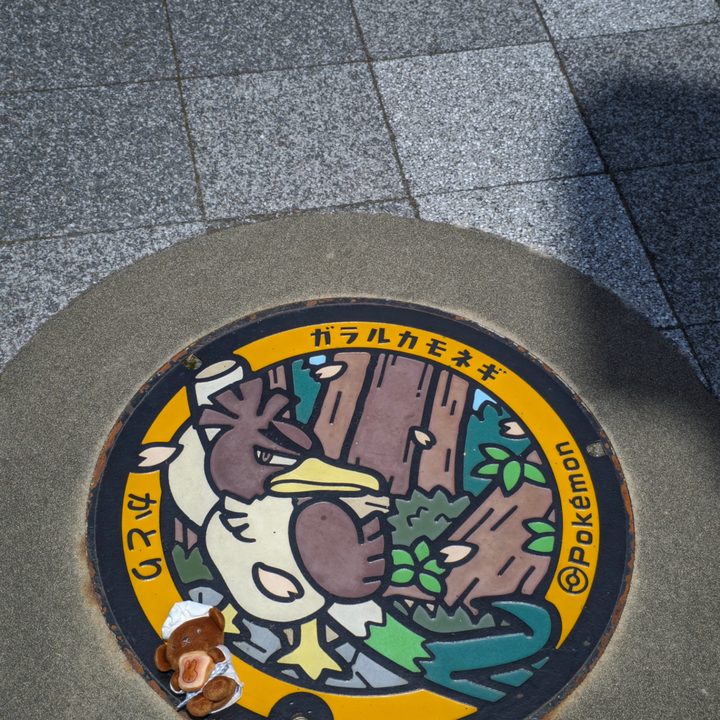 千葉県香取のポケふた（ガラルカモネギ）の写真