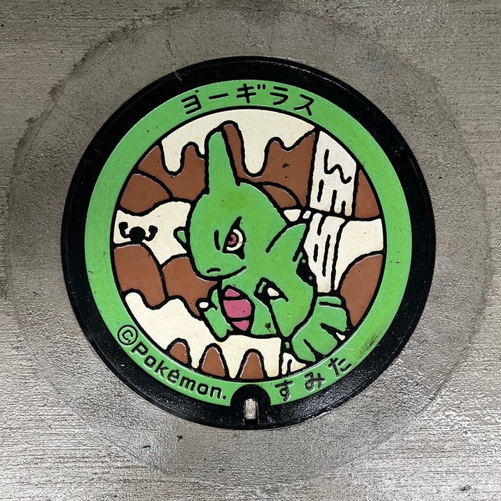 岩手県住田のポケふた（ヨーギラス）の写真