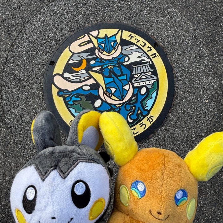 滋賀県甲賀のポケふた（ゲッコウガ）の写真