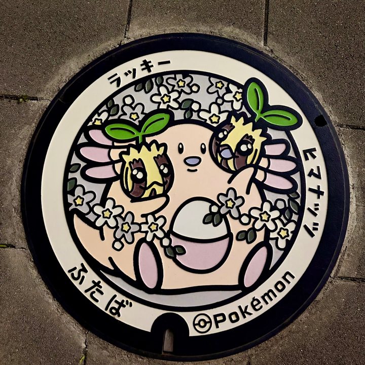 福島県双葉のポケふた（ヒマナッツ・ラッキー）の写真