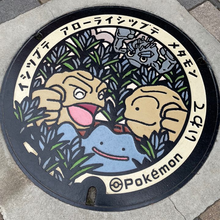 岩手県岩手のポケふた（アローライシツブテ・イシツブテ・メタモン）の写真