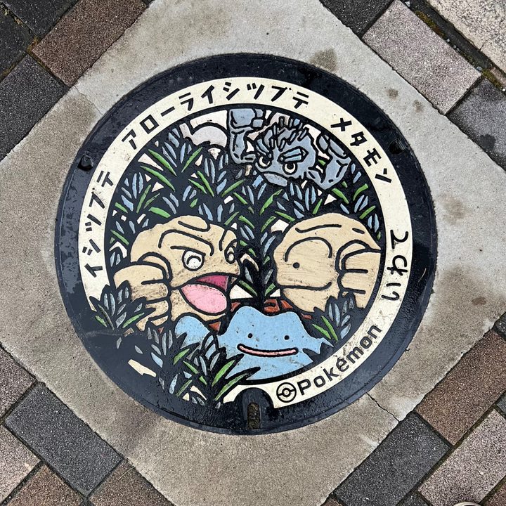 岩手県岩手のポケふた（アローライシツブテ・イシツブテ・メタモン）の写真