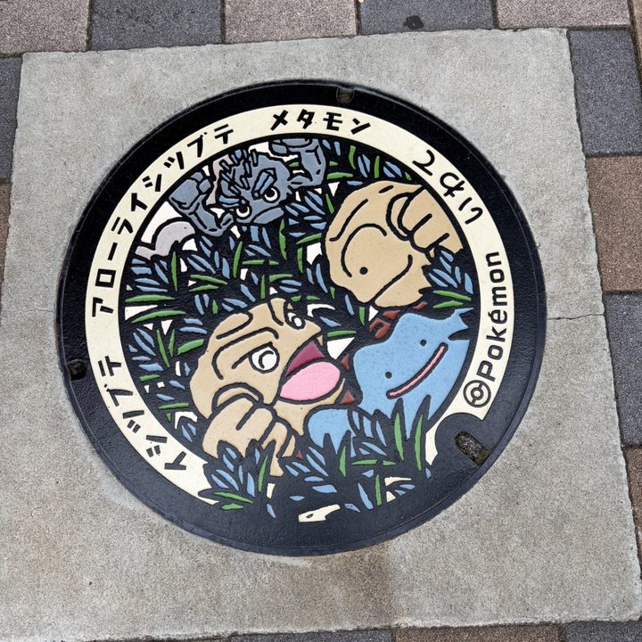 岩手県岩手のポケふた（アローライシツブテ・イシツブテ・メタモン）の写真