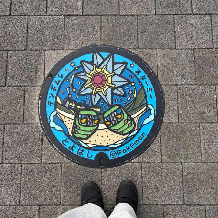 豊橋市 道の駅とよはしのポケふた（スターミー・デンヂムシ）の写真