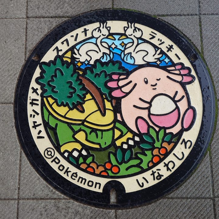 福島県猪苗代のポケふた（スワンナ・ハヤシガメ・ラッキー）の写真