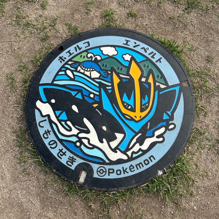 Photo of the Empoleon, Wailmer Poké Lid in Shimonoseki