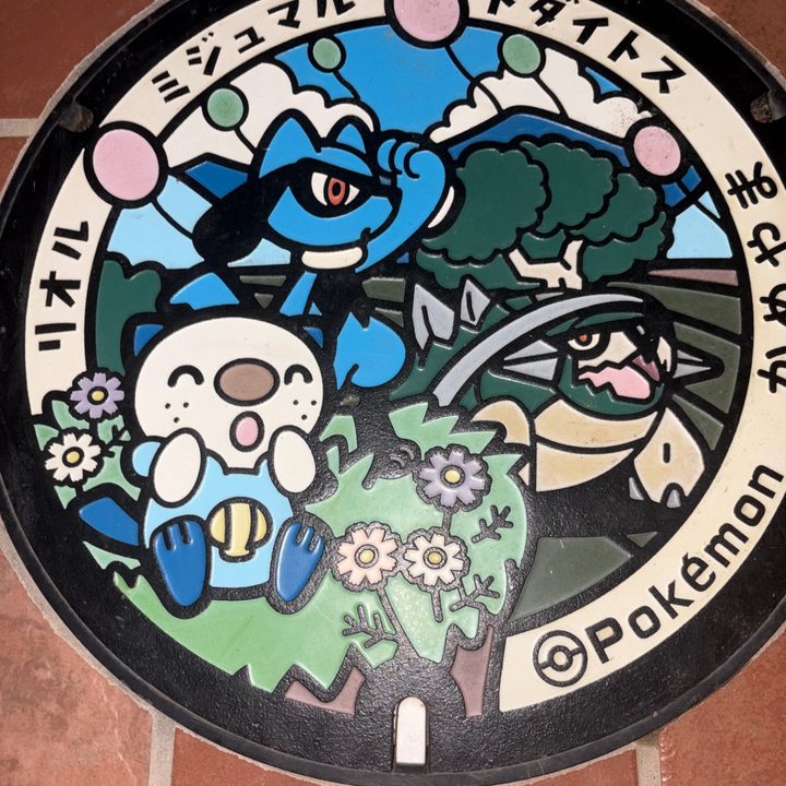 三重県亀山市のポケふた（ドダイトス・ミジュマル・リオル）の写真