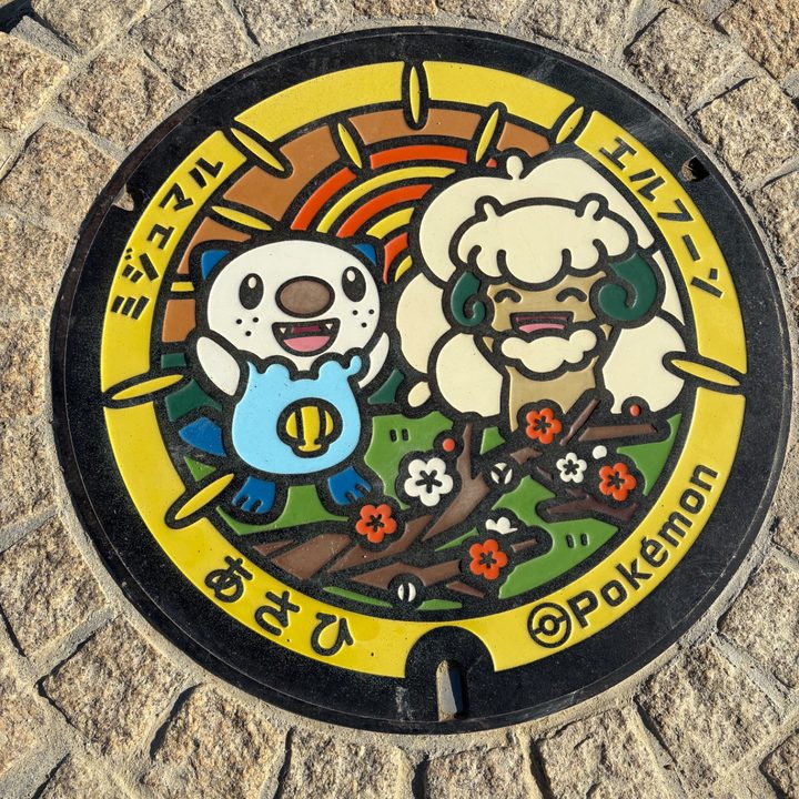 三重県三重郡朝日町のポケふた（エルフーン・ミジュマル）の写真