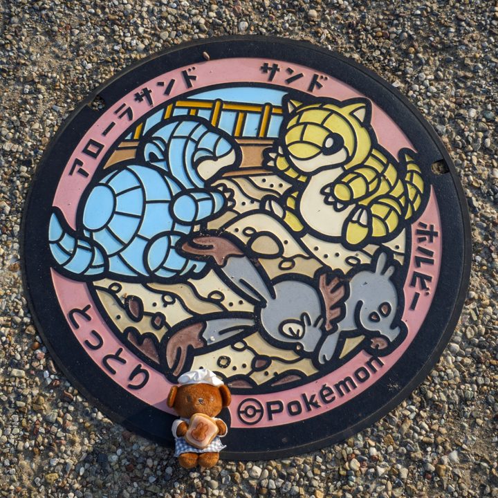 鳥取市 鳥取砂丘こどもの国（浜坂）のポケふた（アローラサンド・サンド・ホルビー）の写真