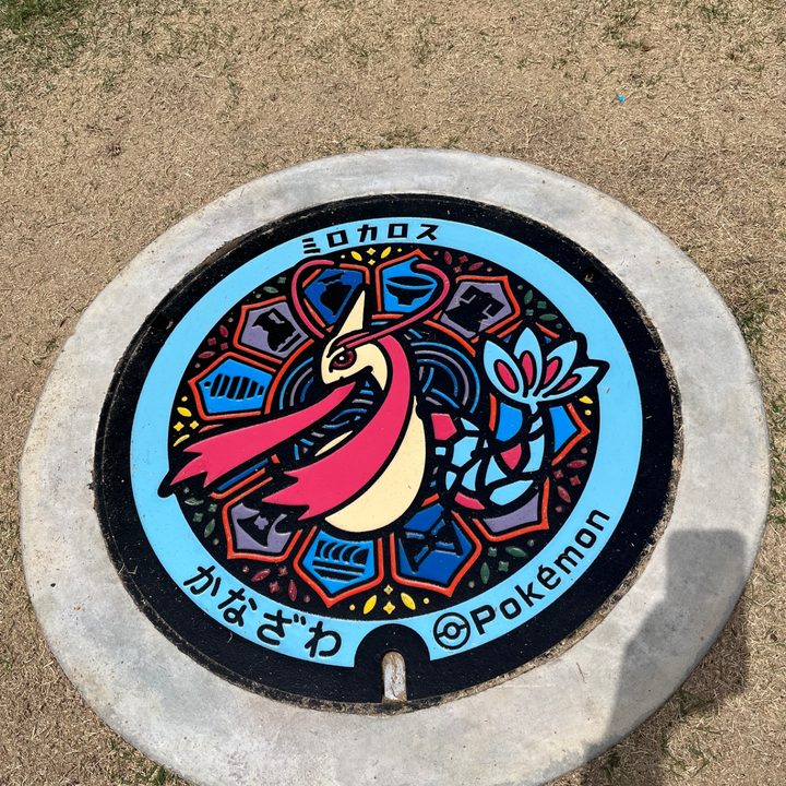 石川県金沢のポケふた（ミロカロス）の写真