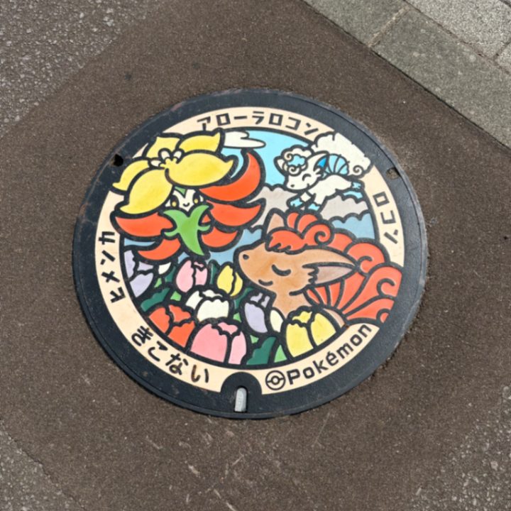 木古内町 道の駅みそぎの郷 きこないのポケふた（アローラロコン・ヒメンカ・ロコン）の写真