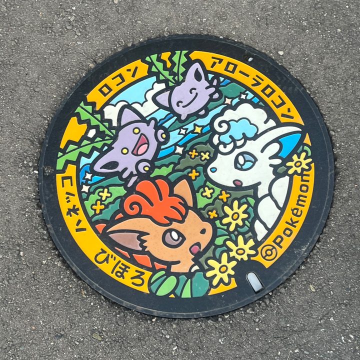 北海道美幌のポケふた（アローラロコン・ハネッコ・ロコン）の写真