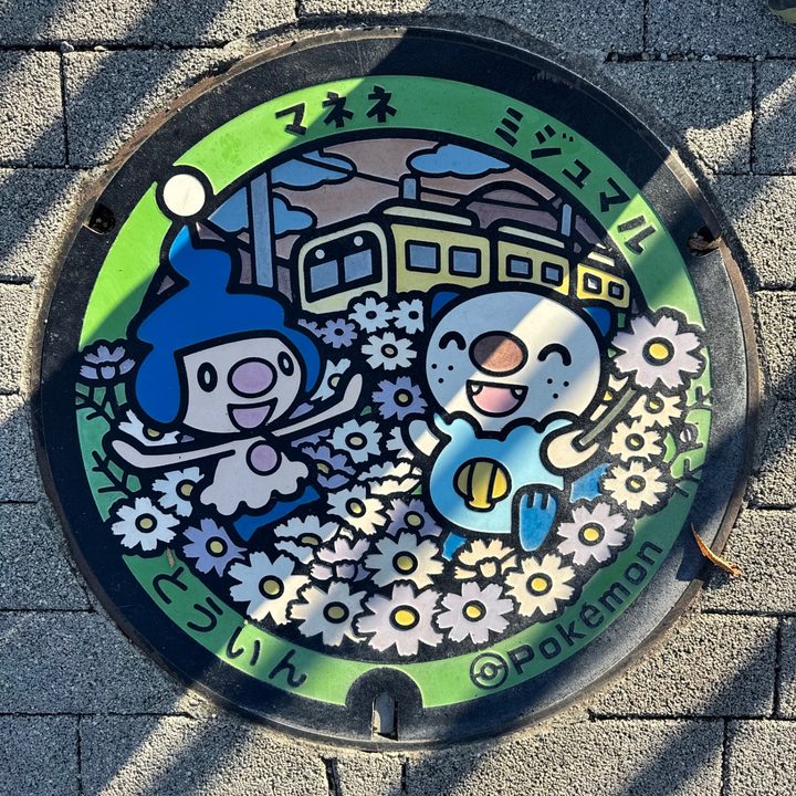 Photo of the Mime Jr., Oshawott Poké Lid in Toin