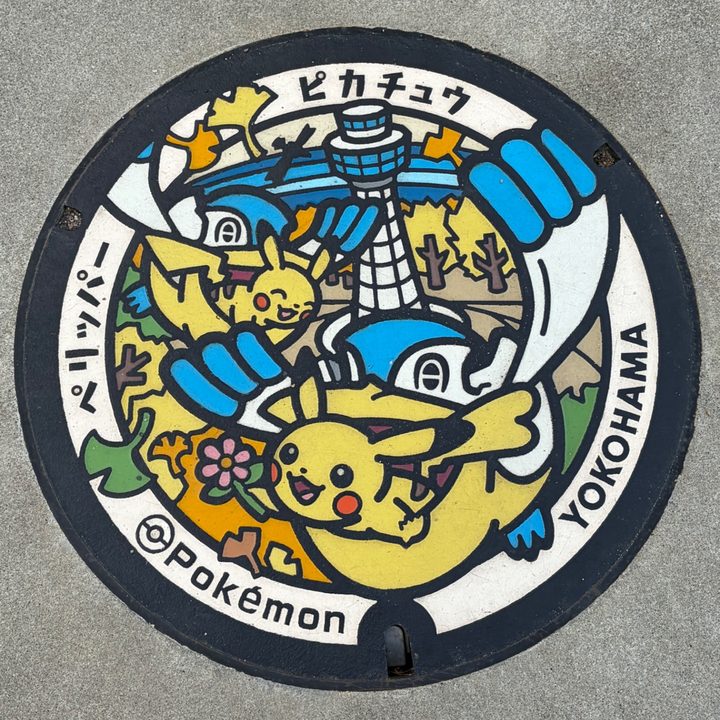 Photo of the Pikachu, Pelipper Poké Lid in Yokohama
