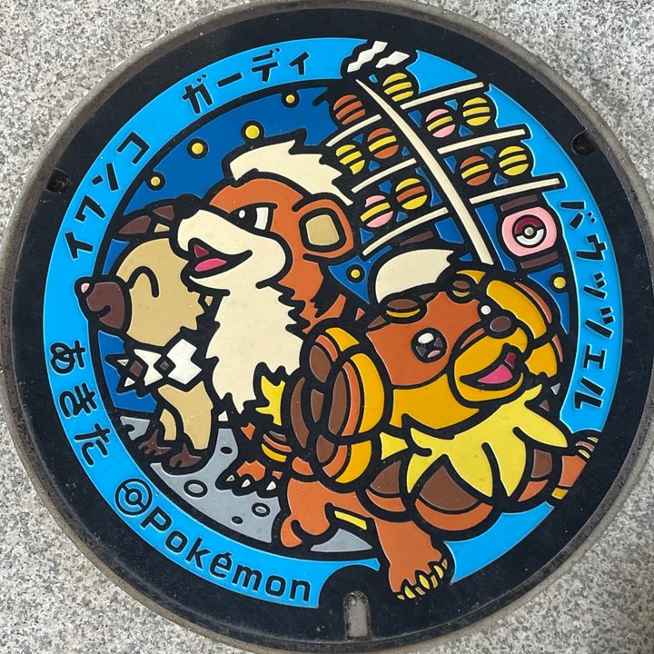 秋田市 セリオンのポケふた（イワンコ・ガーディ・バウッツェル）の写真