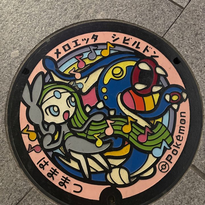 静岡県浜松のポケふた（シビルドン・メロエッタ）の写真