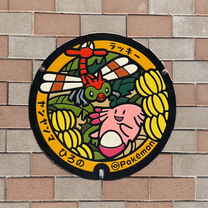 福島県/広野町のポケふた（ヤンヤンマ・ラッキー）の写真