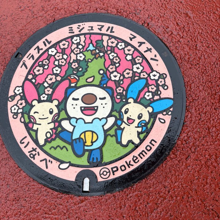 三重県いなべ市のポケふた（プラスル・マイナン・ミジュマル）の写真