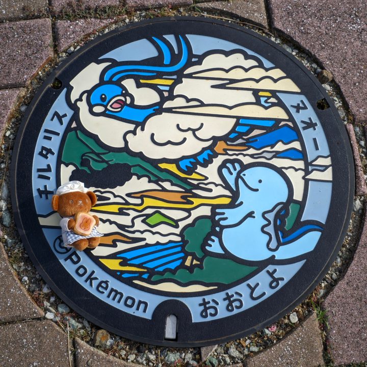 高知県/大豊町のポケふた（チルタリス・ヌオー）の写真