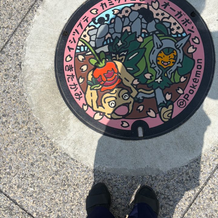 岩手県北上のポケふた（イシツブテ・オーガポン・カミッチュ）の写真