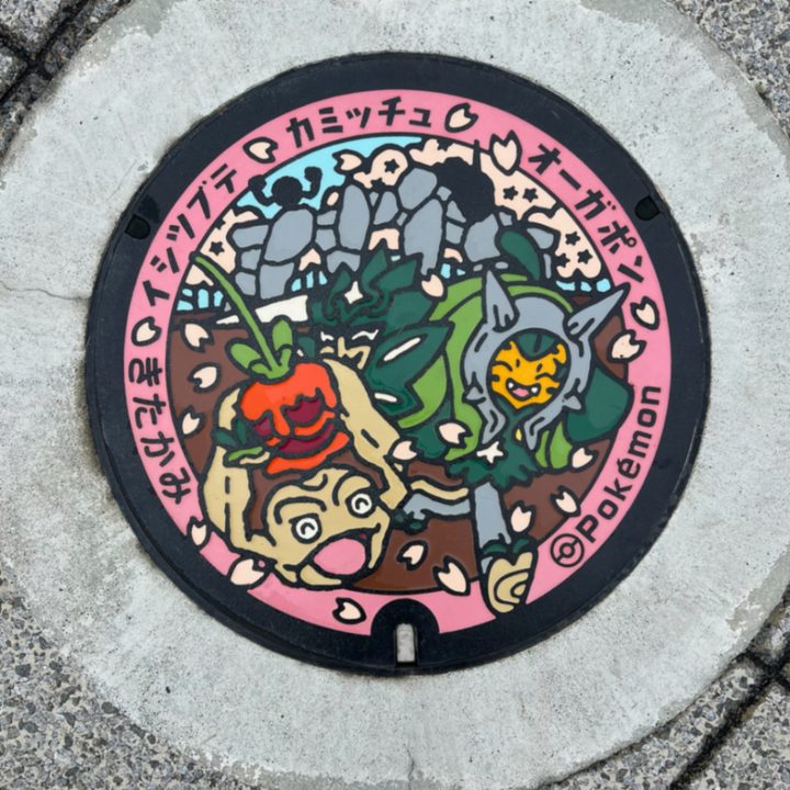 岩手県北上のポケふた（イシツブテ・オーガポン・カミッチュ）の写真