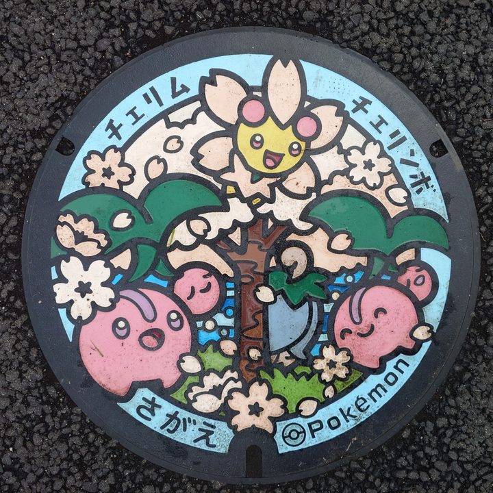 山形県寒河江のポケふた（チェリム・チェリンボ）の写真