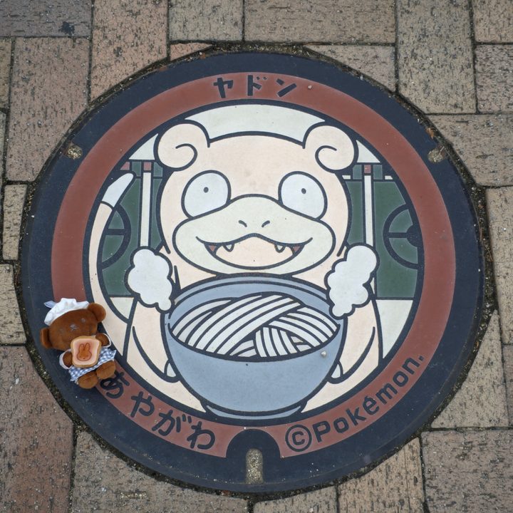 香川県綾川のポケふた（ヤドン）の写真