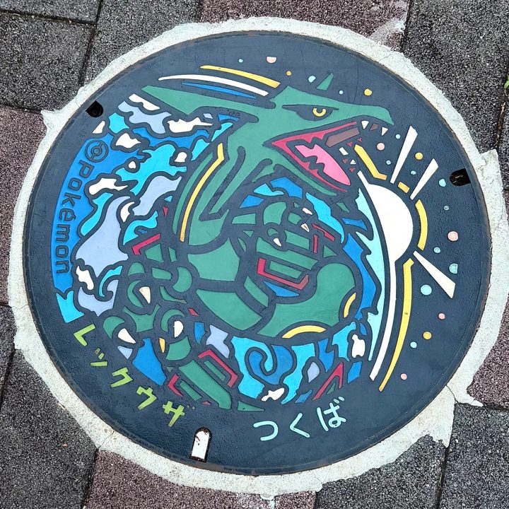 茨城県/つくば市のポケふた（レックウザ）の写真